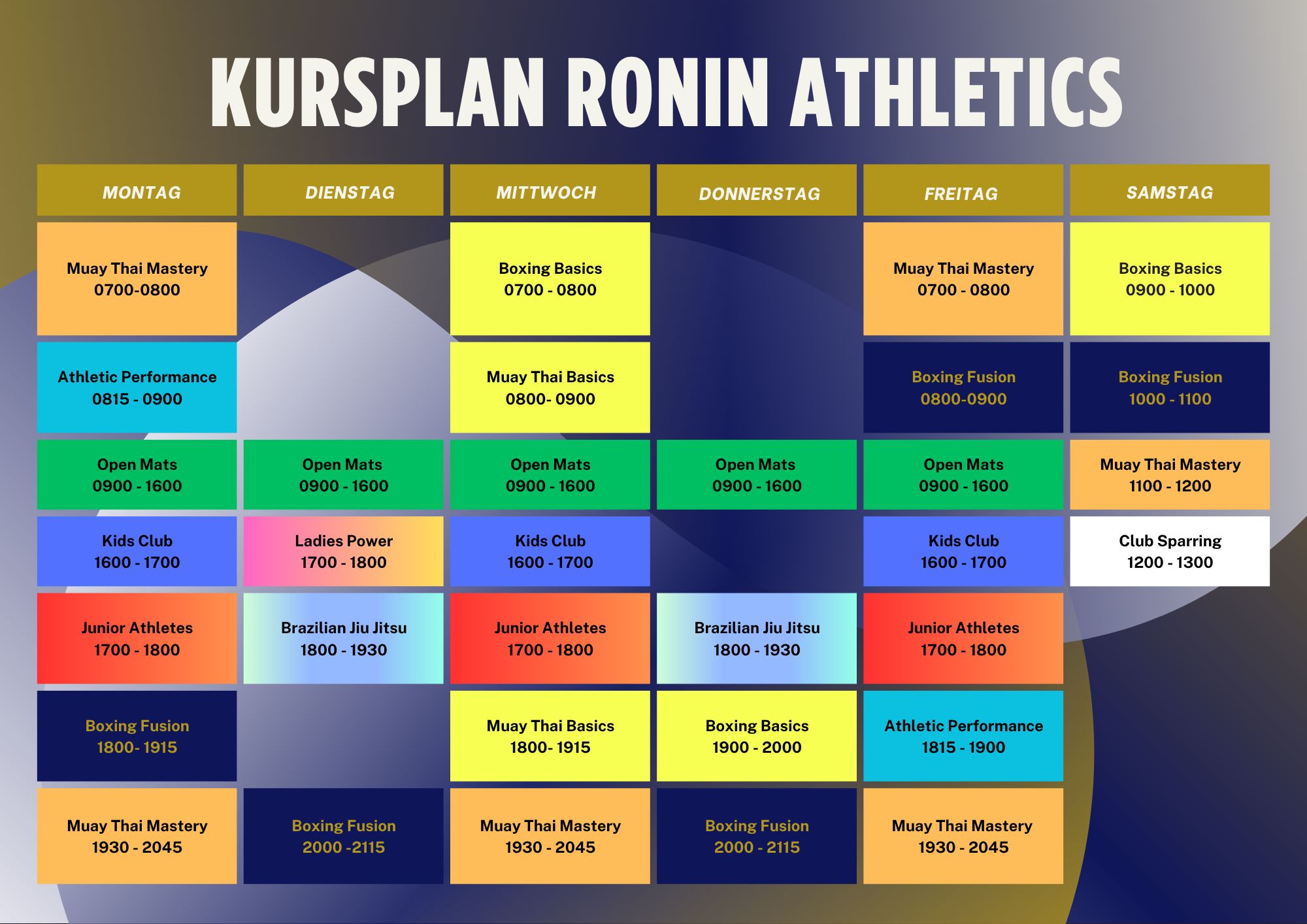 Ronin-Athletics-Austria_Kursplan